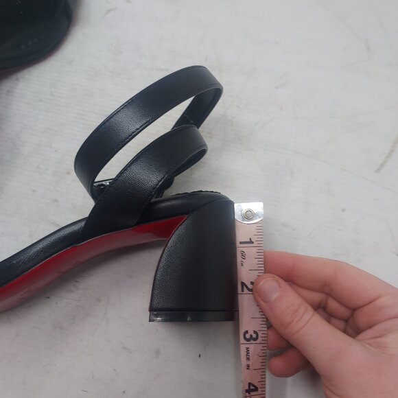 Christian Louboutin Black Miss Jane Sandal - Picture 11 of 13